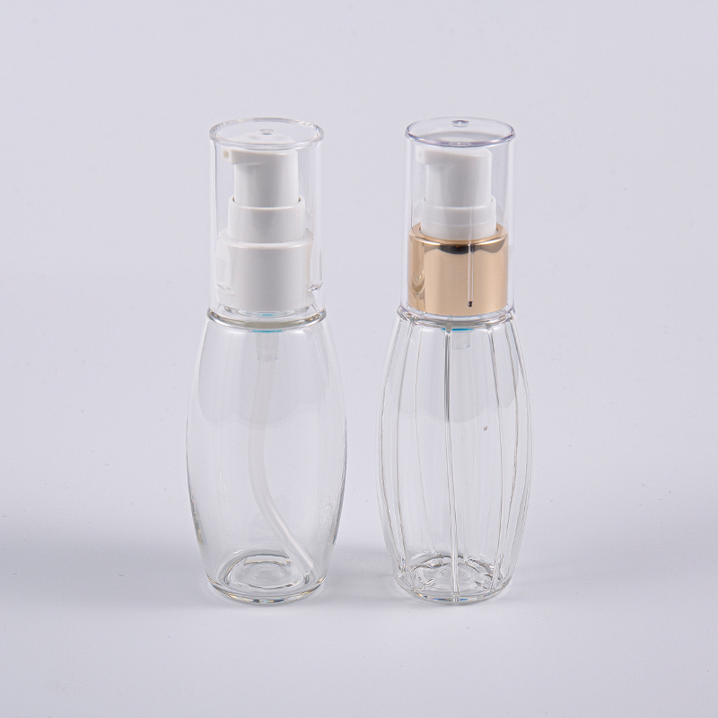 Călătorie Folosiți sticlă PETG de 50 ml în formă de minge cu pompă Călătorie Folosiți sticlă PETG de 50 ml în formă de minge cu pompă
