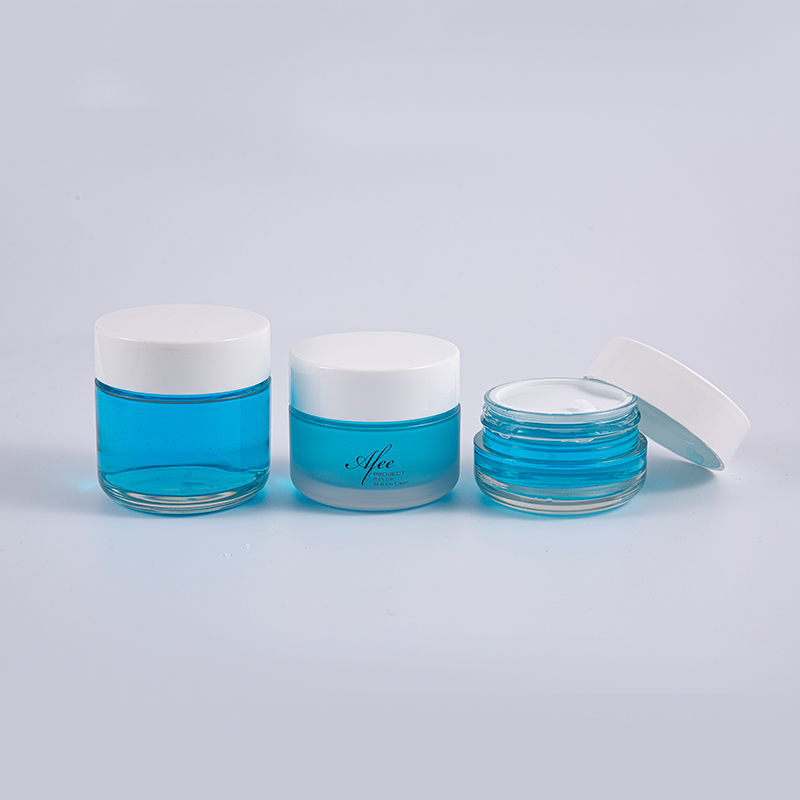 Borcan de cremă PETG de formă rotundă transparentă 50g cu perete gros, cu capac cu șurub alb Borcan de cremă PETG de formă rotundă transparentă 50g cu perete gros, cu capac cu șurub alb