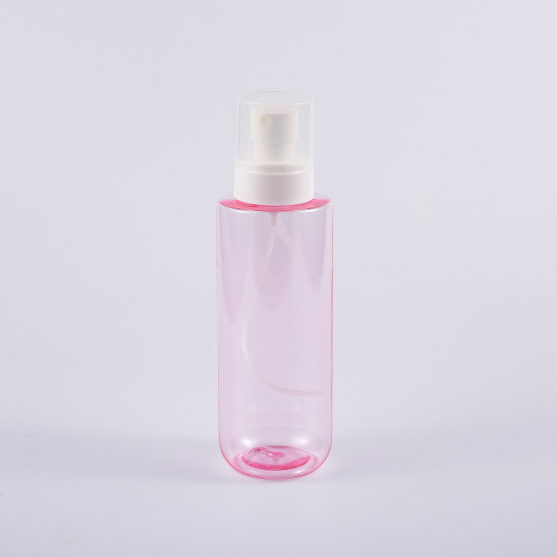 Sticle de toner facial de culoare roz transparent de 300 ml