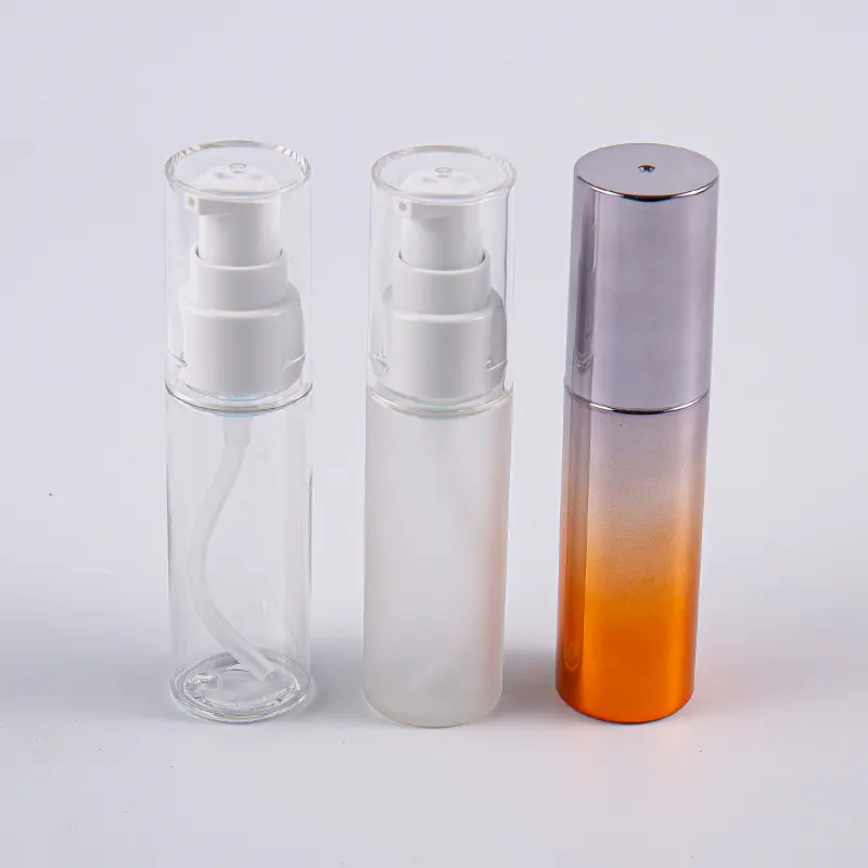 Diverse culori, formă rotundă, sticlă de loțiune PETG de 30 ml, cu pompă. Utilizare de călătorie