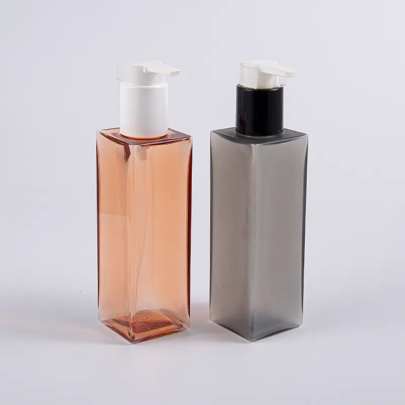Îngrijire personală Flacon cu pompă de loțiune PETG de formă pătrată de 150 ml