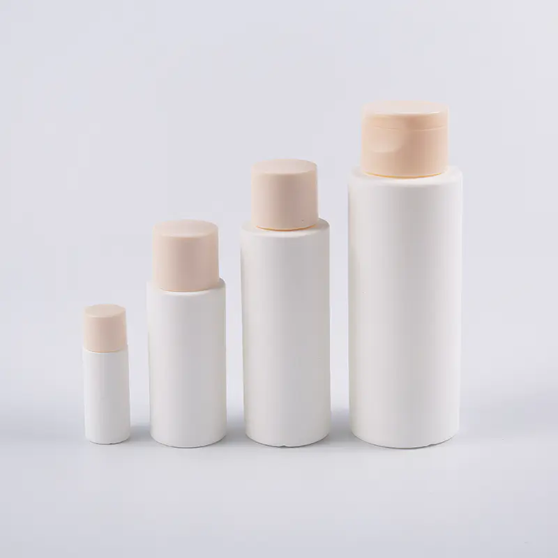 Flacon de loțiune de înmuiere PE de 10 ml cu capac cu capac. Recipient compact pentru produse cosmetice de călătorie pentru îngrijirea pielii și toner
