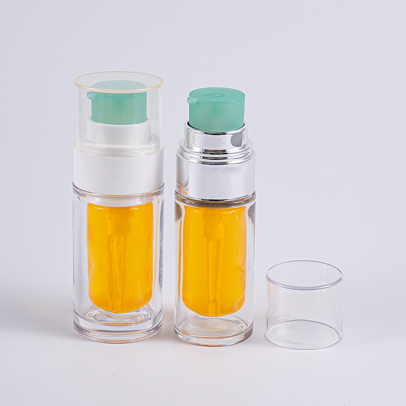 Flacon PETG transparent cu pungă interioară compozită multistrat 30 ml 50 ml sticla vid cu pompă Flacon PETG transparent cu pungă interioară compozită multistrat 30 ml 50 ml sticla vid cu pompă