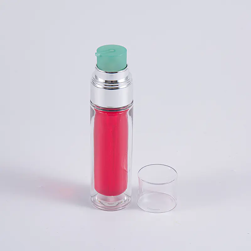 Flacon PETG transparent cu pungă interioară compozită multistrat 30 ml 50 ml sticla vid cu pompă Flacon PETG transparent cu pungă interioară compozită multistrat 30 ml 50 ml sticla vid cu pompă
