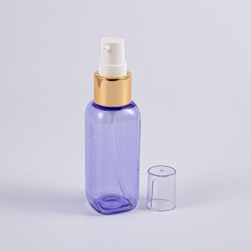 Călătorie Folosiți sticla Petg în formă pătrată de 50 ml cu pompă Călătorie Folosiți sticla Petg în formă pătrată de 50 ml cu pompă