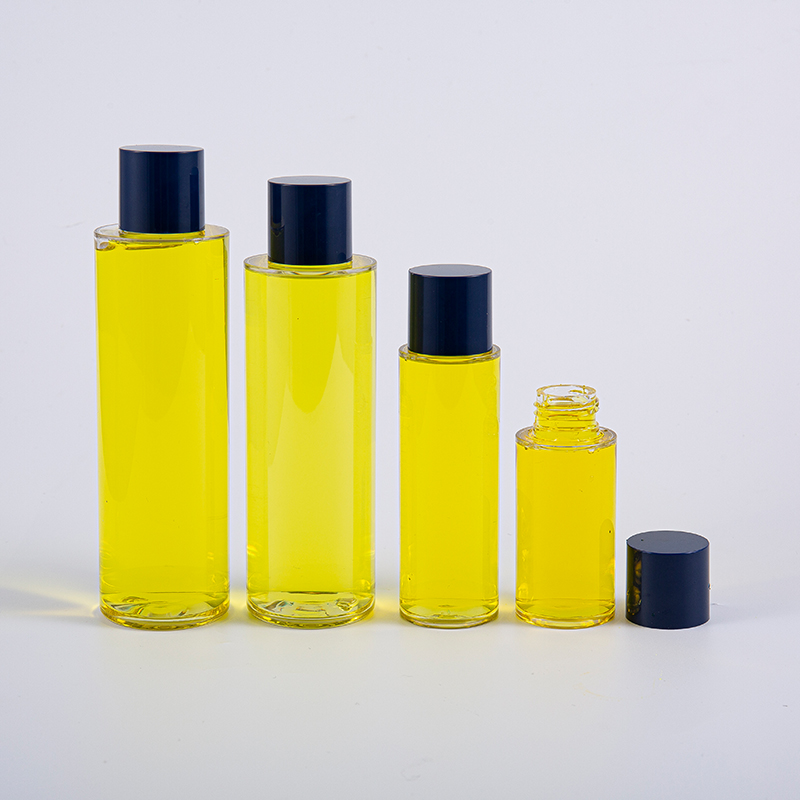 Flacon rotund de loțiune PETG de 50 ml 100 ml 120 ml 130 ml 170 ml 200 ml cu capac rotund cu șurub și inserții mici