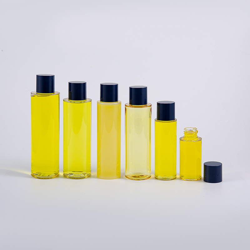 Flacon rotund de loțiune PETG de 50 ml 100 ml 120 ml 130 ml 170 ml 200 ml cu capac rotund cu șurub și inserții mici